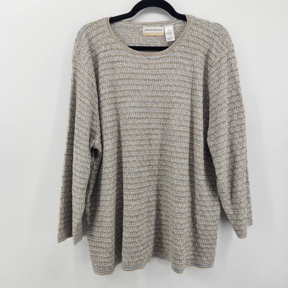 Alfred Dunner Sweaters - Alfred Dunner Woman 2X Knit Sweater Long Sleeve Textured Pullover Casual